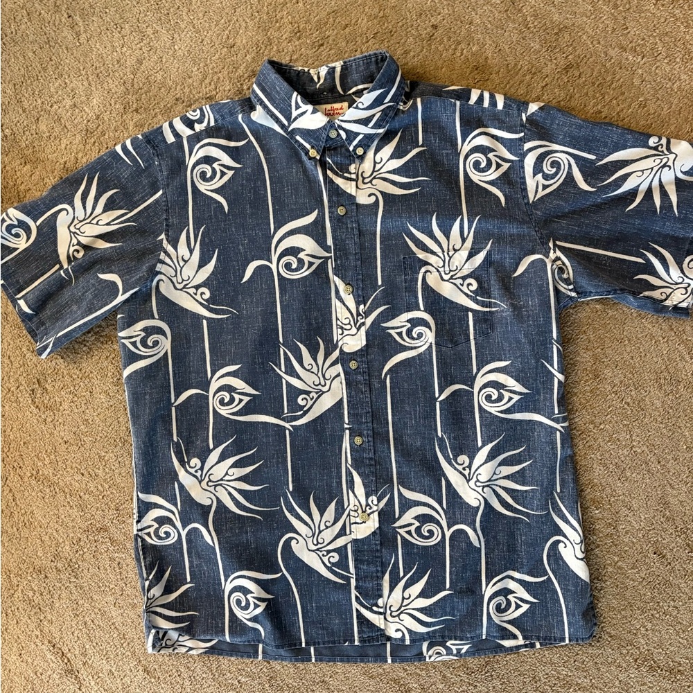 Alfred Shaheen Reyn Spooner Button Down Hawaiian Shirt Size XL